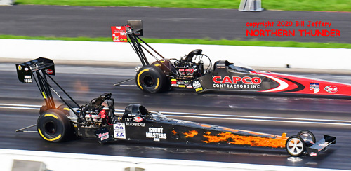 (near lane) Terry Totten vs (far lane) Billy Torrence